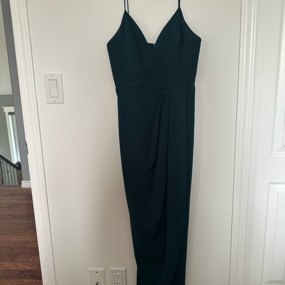 Shona Joy Draped Midi Dress